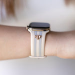 Honey Bee 2.0 Ivory and Gray Apple Watch Band - Strawberry Avocados