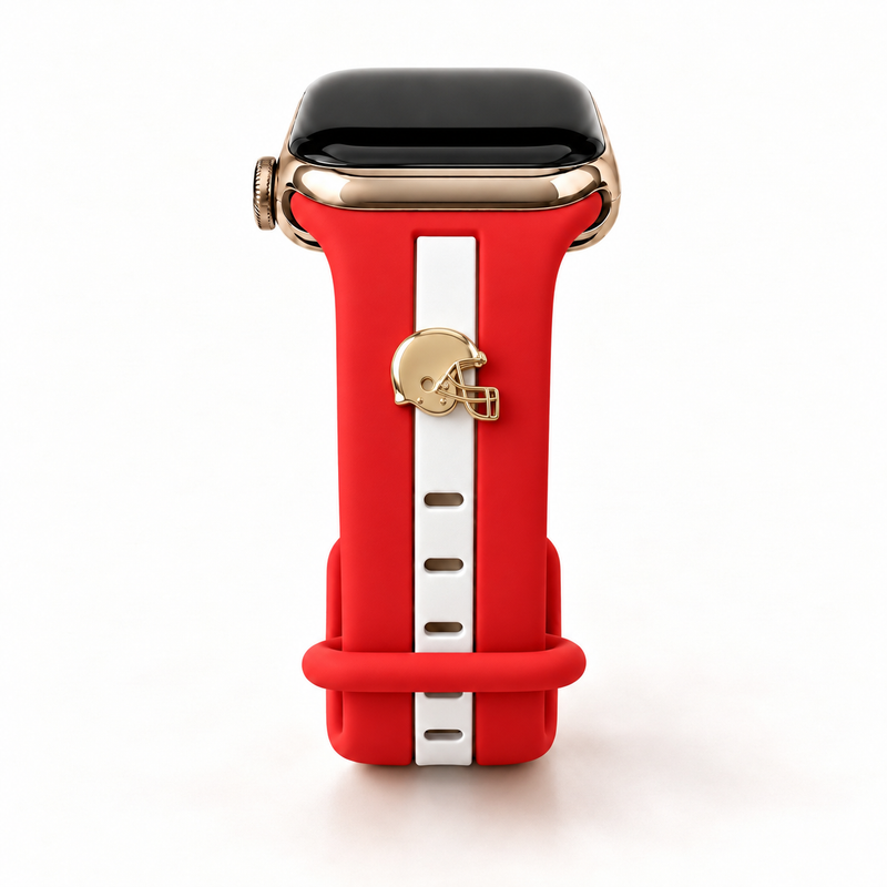 Skye Red & White Smart Watch Band