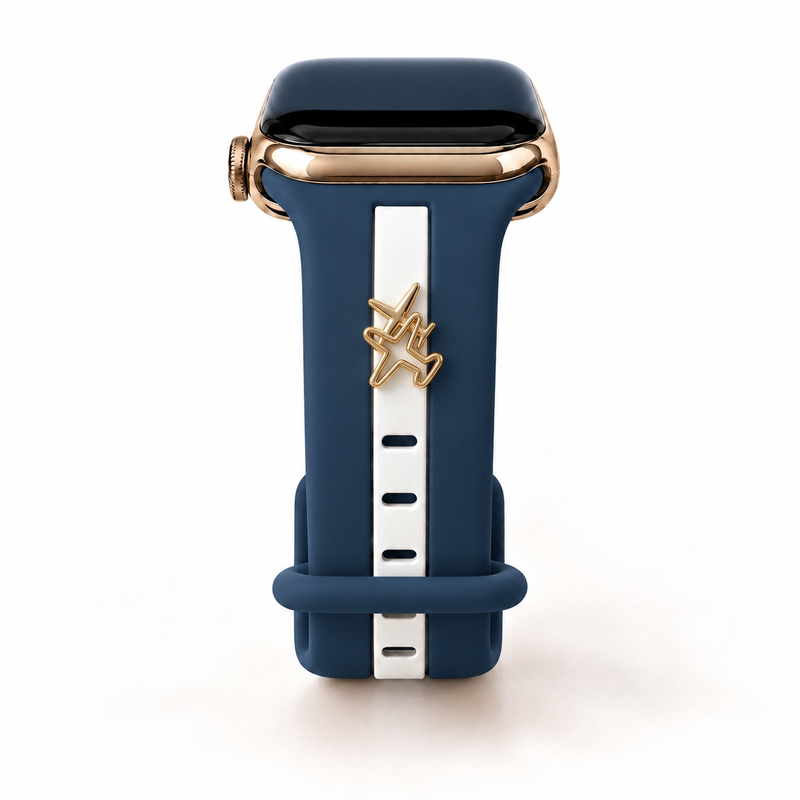 Skye Nautical Blue & White Smart Watch Band