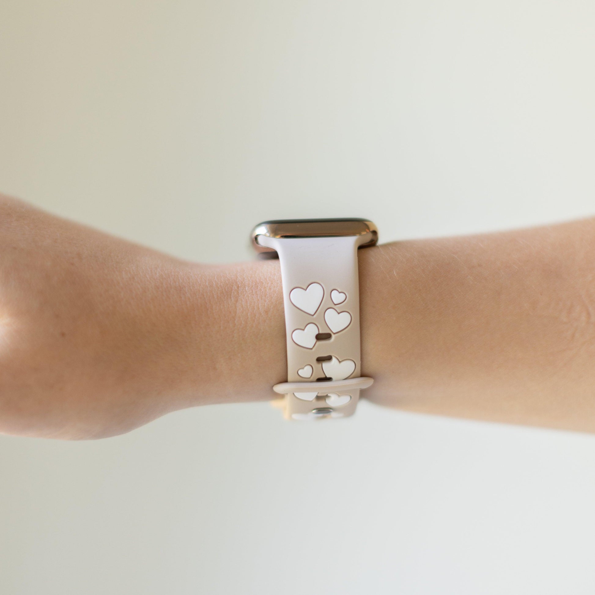 Nude & White Love & Luxe Apple Watch Band - Strawberry Avocados