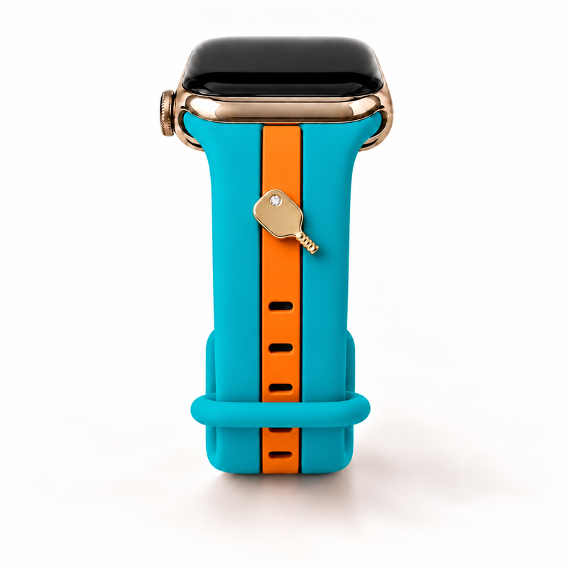 Skye Teal & Orange Smart Watch Band
