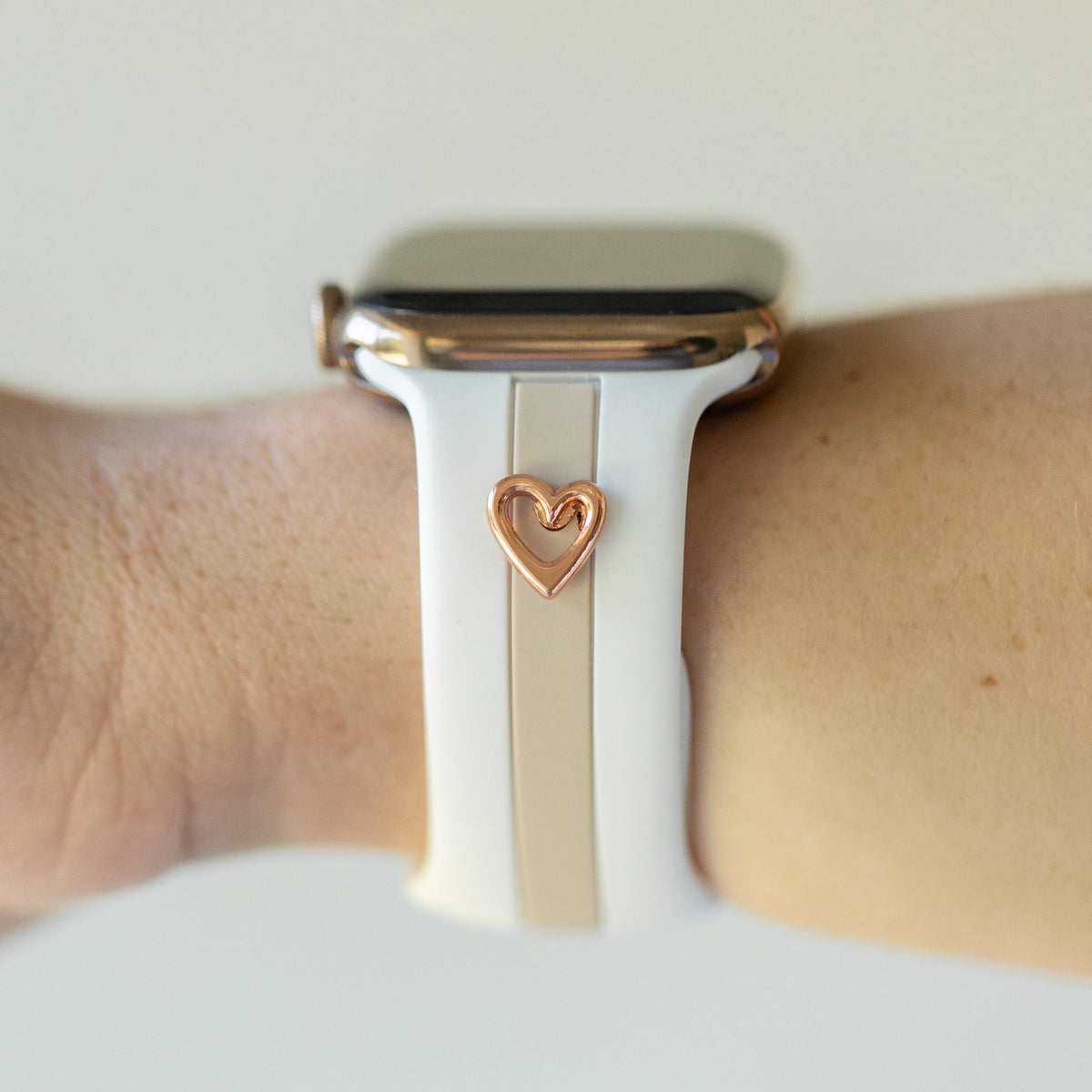 Skye White & Nude Sand Smart Watch Band