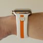 Skye White & Orange Smart Watch Band