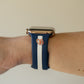 Skye Nautical Blue & White Smart Watch Band