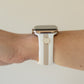 Skye White & Nude Sand Smart Watch Band