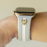 Heart to Love ♡ Gray & White Smart Watch Band