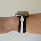 Skye Midnight Black & White Smart Watch Band