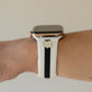 Skye Winter White & Black Night Smart Watch Band