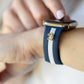 Skye Nautical Blue & White Smart Watch Band