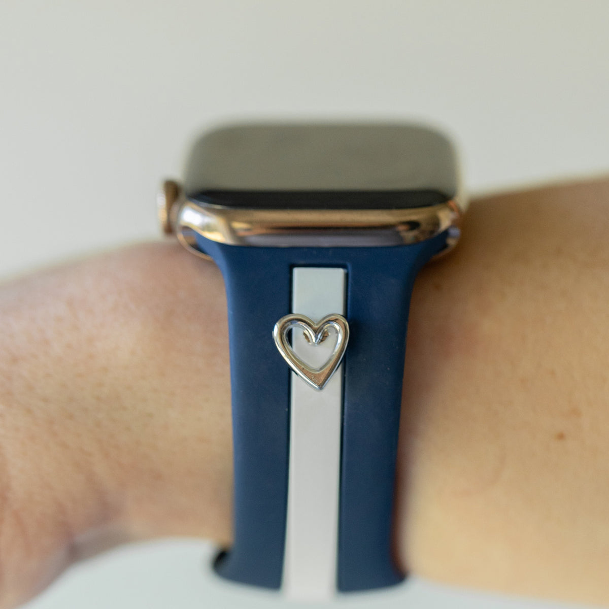 Heart to Love ♡ Nautical Blue & White Smart Watch Band