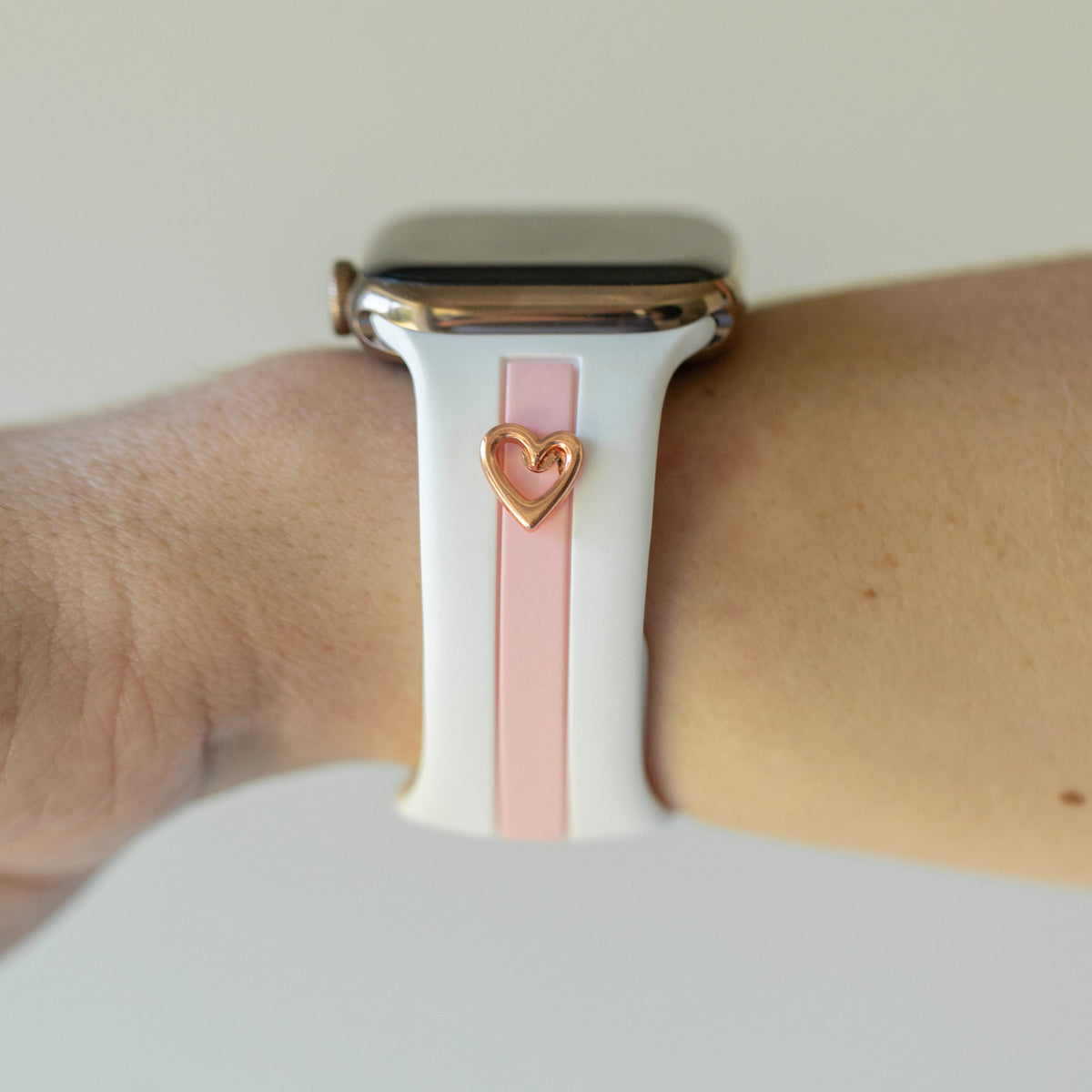 Heart to Love ♡ White & Bubblegum Smart Watch Band