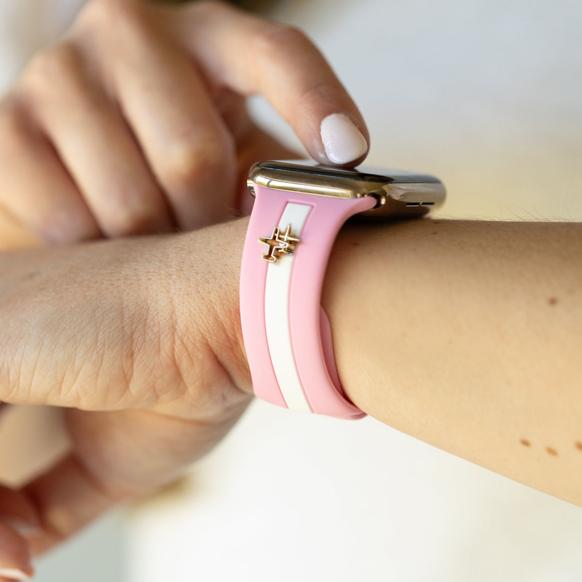 Come Fly With Me✈️ Doll Pink Smart Watch Band