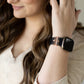 Black Leopard Moon-Star Smart Watch Band