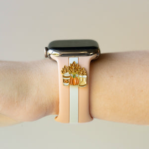 Can You 🐝🍂 It’s Fall Pumpkin Peach Watchband