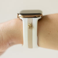 Skye White & Nude Sand Smart Watch Band