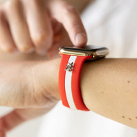 Come Fly With Me✈️ Red & White Smart Watch Band