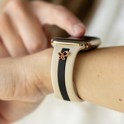 Chasing Butterflies 🦋Nude Sand & Black Smart Watch Band