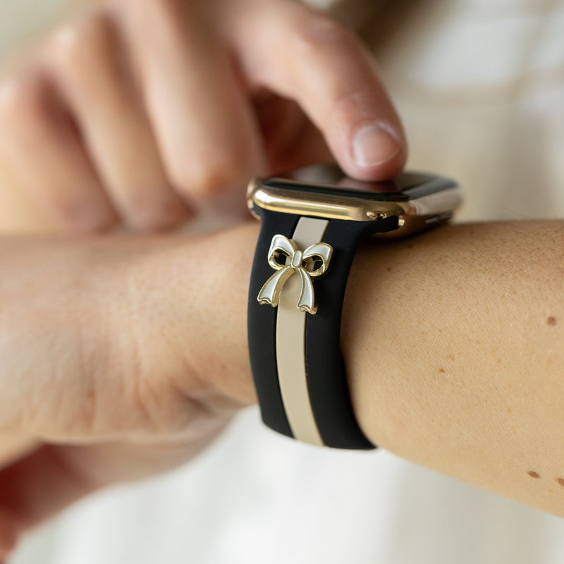 The It Girl Black and Nude Sand Smart Watch Band