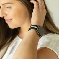 Heart to Love ♡ Black & Nude Sand Smart Watch Band