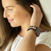 The It Girl Midnight Black & Pink Smart Watch Band