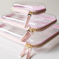 Luxe Zippered Packing Cases Bundle Pink