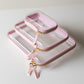 Luxe Zippered Packing Cases Bundle Pink