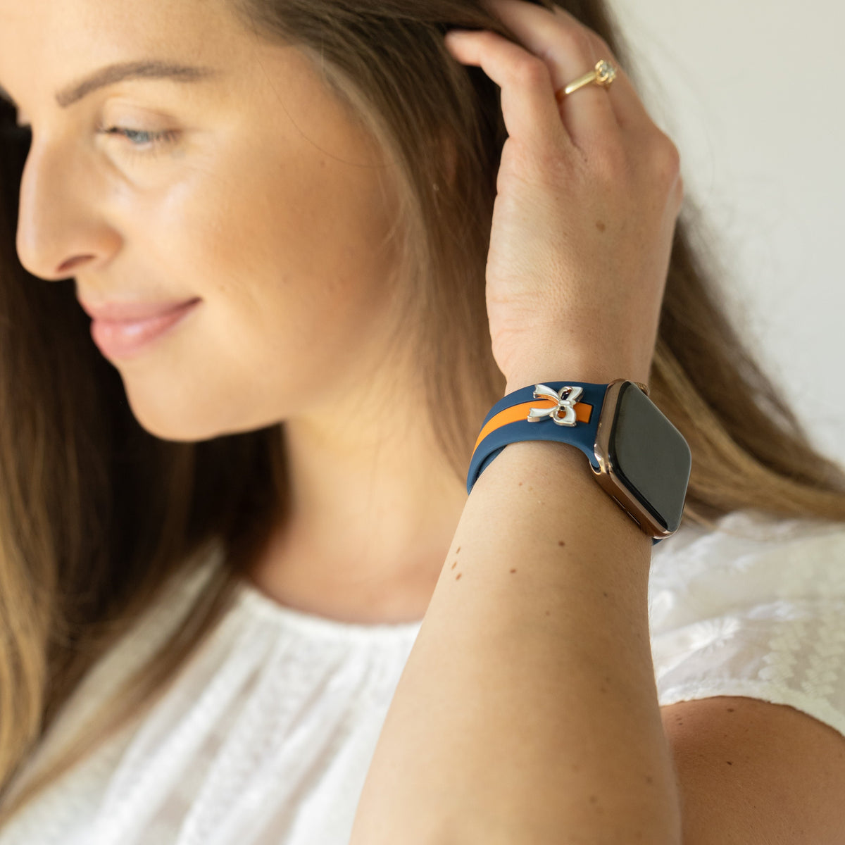 The It Girl Blue & Orange Smart Watch Band