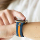 Skye Blue & Orange Smart Watch Band