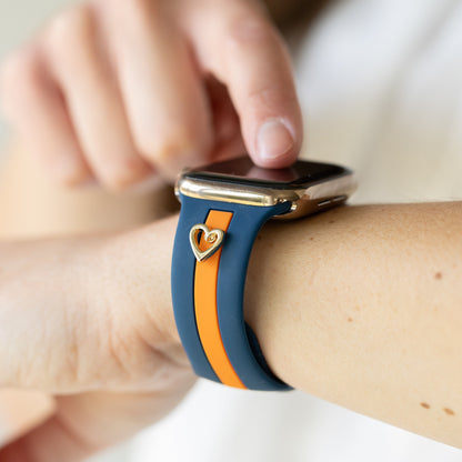 Heart to Love ♡ Blue & Orange Smart Watch Band