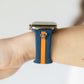 Skye Blue & Orange Smart Watch Band