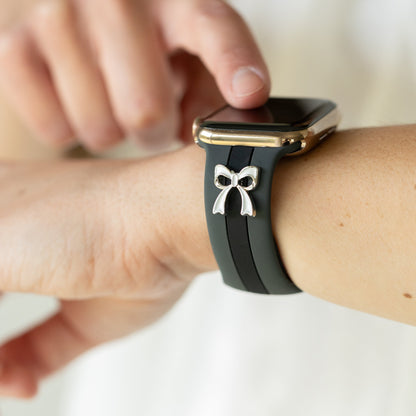 The It Girl Gray and Black Smart Watch Band