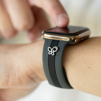 Chasing Butterflies 🦋Gray & Black Smart Watch Band