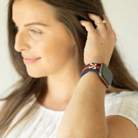 The It Girl Blue & Red Smart Watch Band