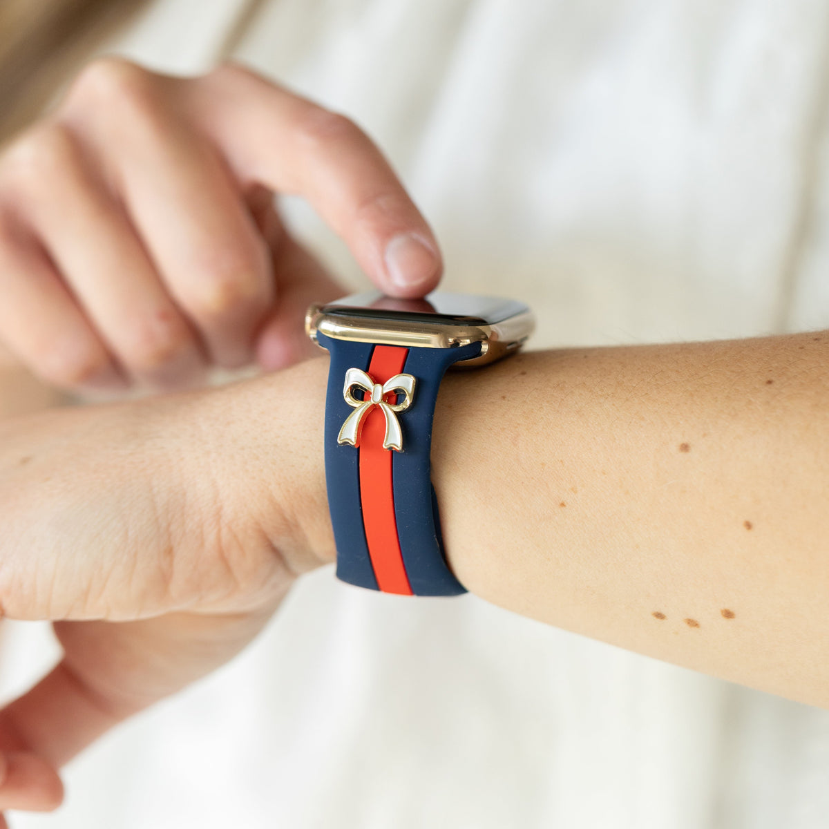 The It Girl Blue & Red Smart Watch Band