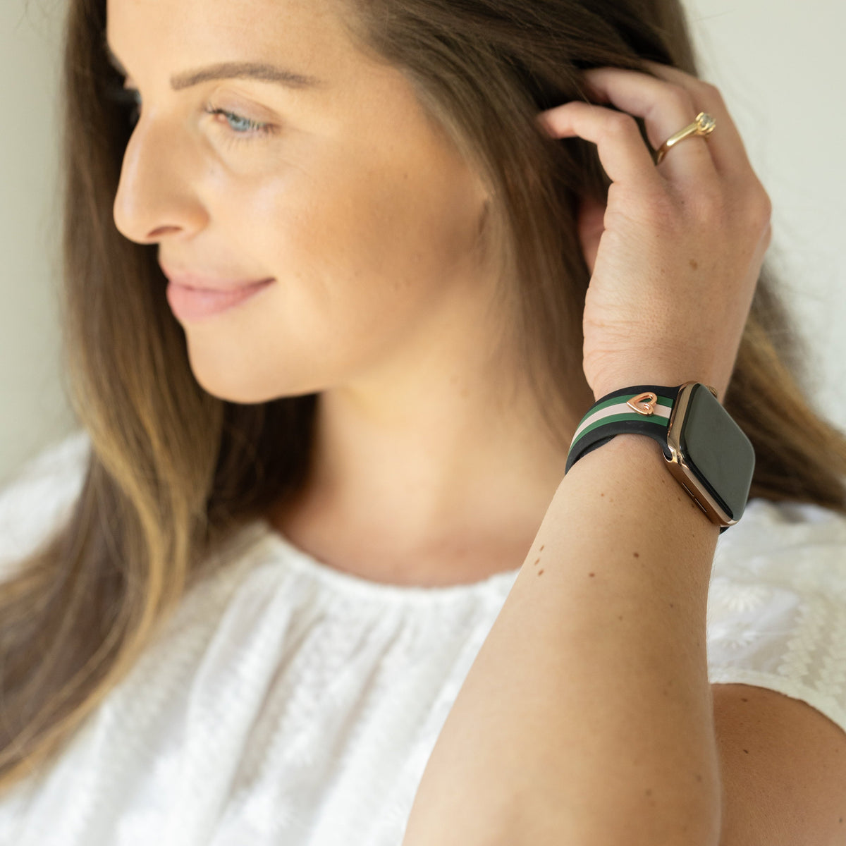Skye Black/Pink/Green Smart Watch Band