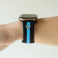 Heart to Love ♡ Black & Blue Smart Watch Band