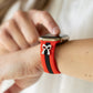 The It Girl Red & Black Smart Watch Band