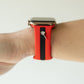 Let's Cause a Racket 🏓 Red & Black Smart Watch Band