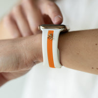 Come Fly With Me✈️White & Orange Smart Watch Band