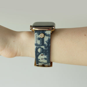 Authentic UpCycled C. Dior Navy Blue Watch Band