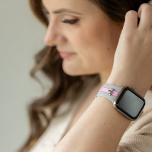 Skye Gray & Pink Smart Watch Band