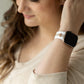 Skye White & Nude Sand Smart Watch Band