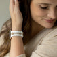 Skye White & Nude Sand Smart Watch Band