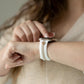 Skye White & Nude Sand Smart Watch Band