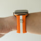 Skye Orange & White Smart Watch Band