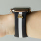 Skye Midnight Black & White Smart Watch Band