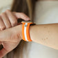 Skye Orange & White Smart Watch Band