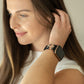 Black Nude Daisy Moon-Star Smart Watch Band