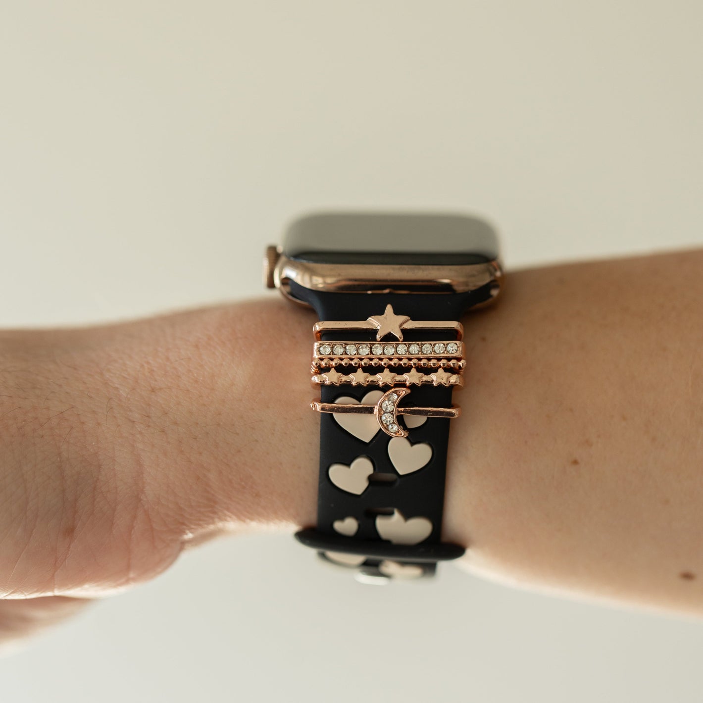 Black Nude Love & Luxe Moon-Star Smart Watch Band