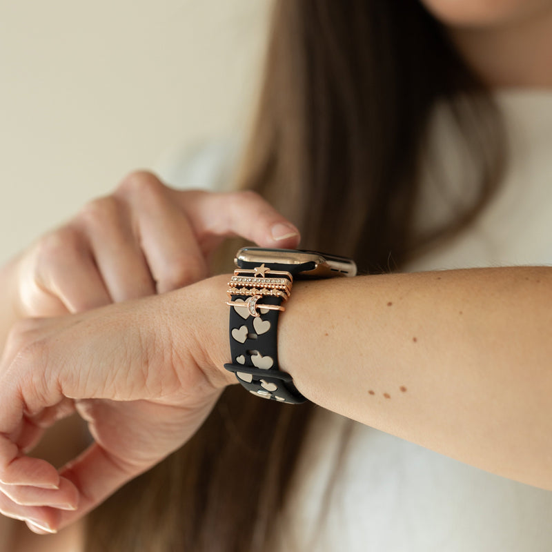 Black Nude Love & Luxe Moon-Star Smart Watch Band